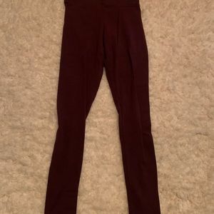 maroon leggings